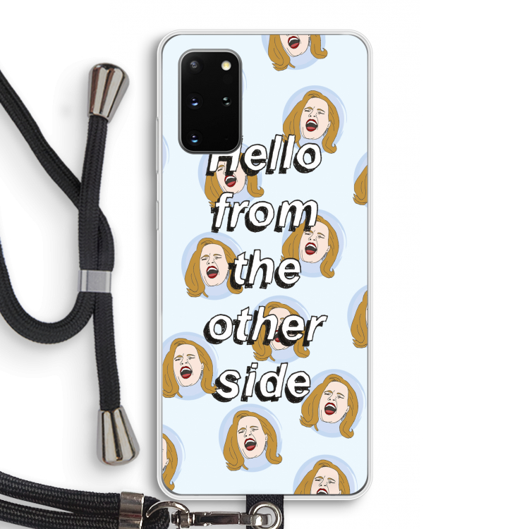 Hello: Samsung Galaxy S20 Plus Transparant Hoesje met koord