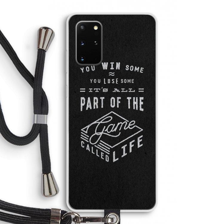 Life: Samsung Galaxy S20 Plus Transparant Hoesje met koord