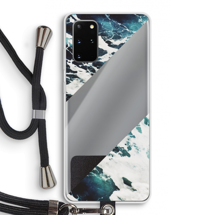 Golven: Samsung Galaxy S20 Plus Transparant Hoesje met koord