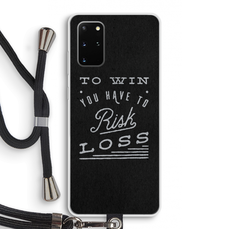 Risk loss: Samsung Galaxy S20 Plus Transparant Hoesje met koord