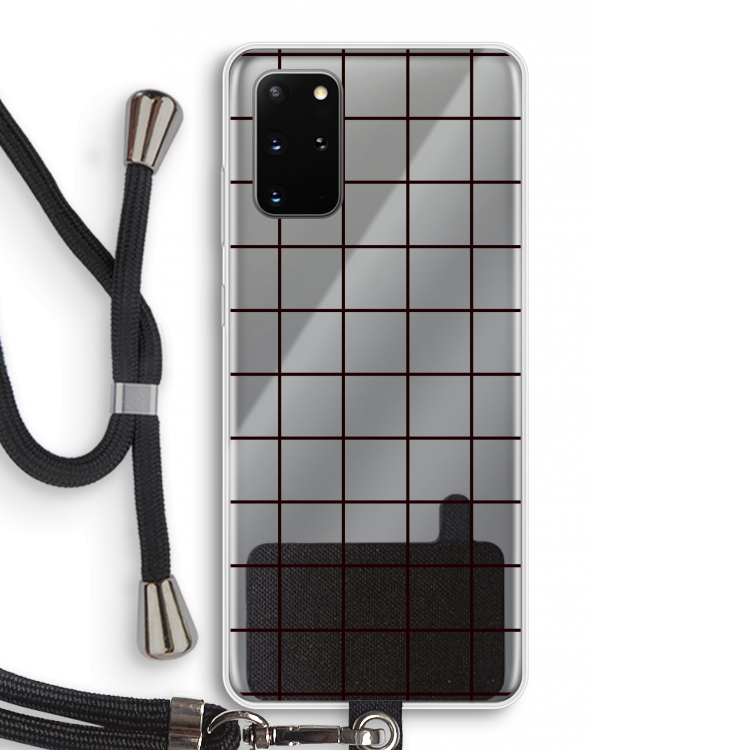 Rooster: Samsung Galaxy S20 Plus Transparant Hoesje met koord