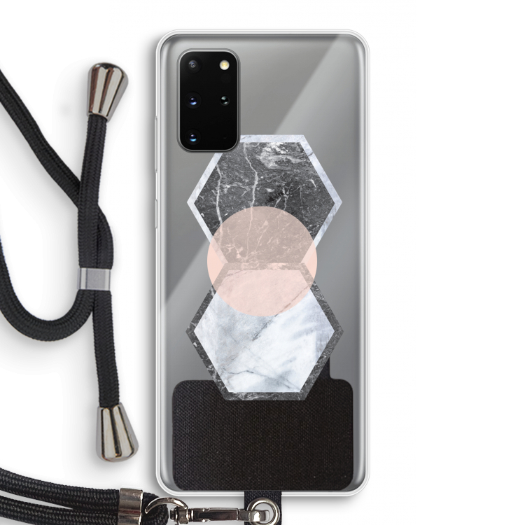 Creatieve toets: Samsung Galaxy S20 Plus Transparant Hoesje met koord