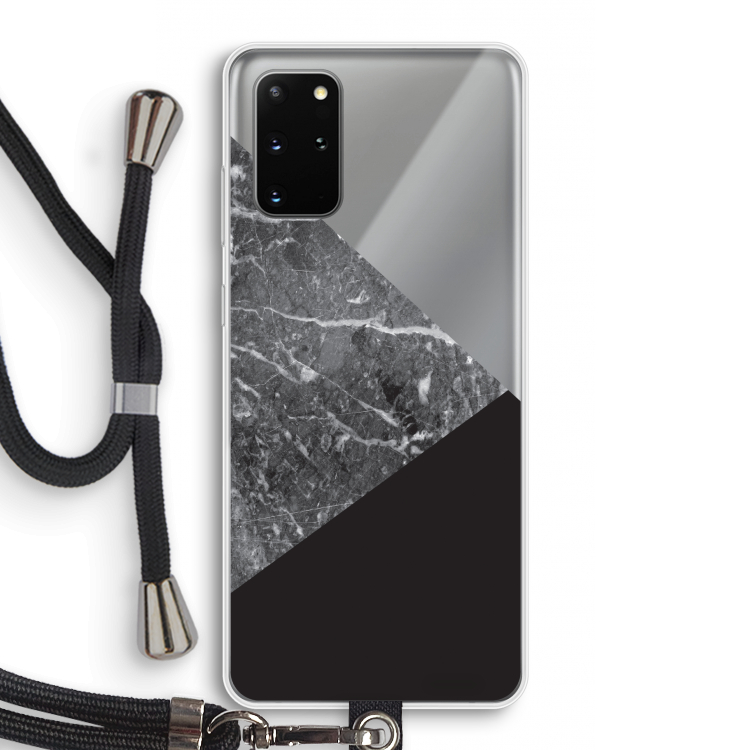 Combinatie marmer: Samsung Galaxy S20 Plus Transparant Hoesje met koord