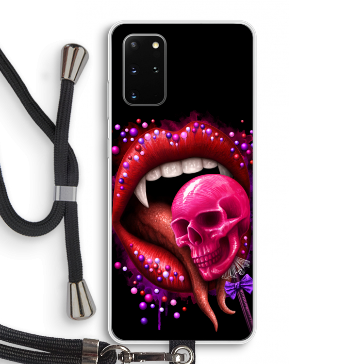 Dodelijk zoet: Samsung Galaxy S20 Plus Transparant Hoesje met koord