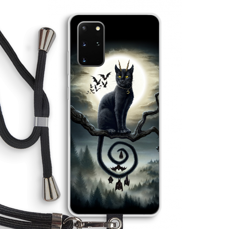 Moonlight Companions: Samsung Galaxy S20 Plus Transparant Hoesje met koord