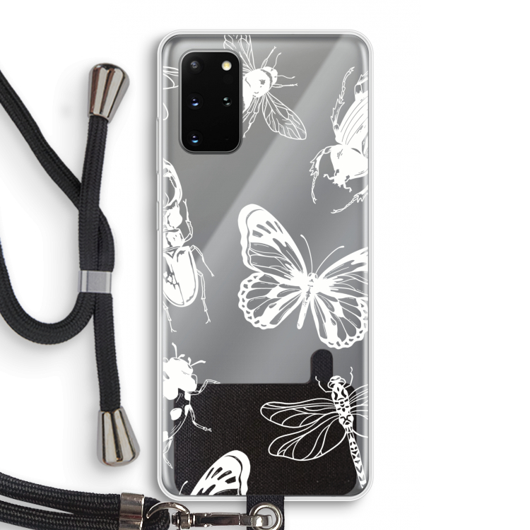 Tiny Bugs: Samsung Galaxy S20 Plus Transparant Hoesje met koord