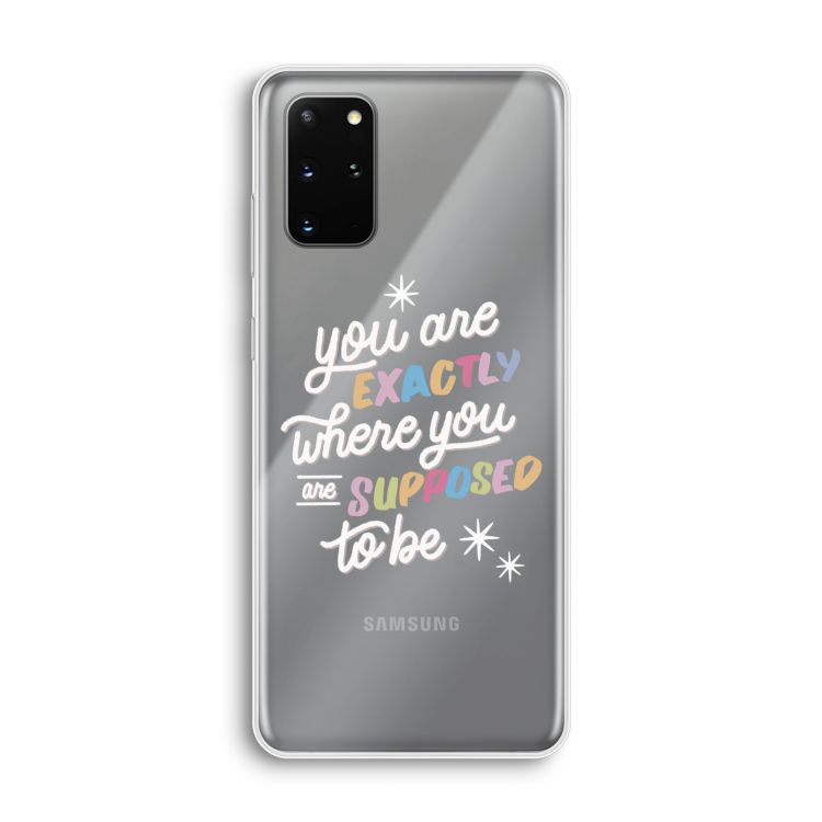 Right Place: Samsung Galaxy S20 Plus Transparant Hoesje