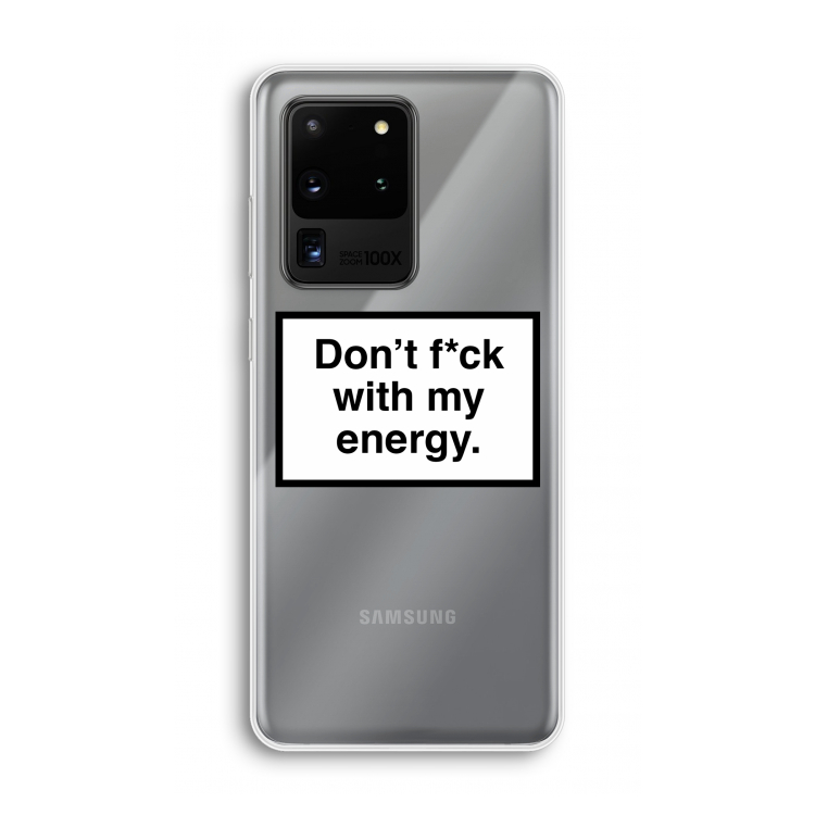 My energy: Samsung Galaxy S20 Ultra Transparant Hoesje