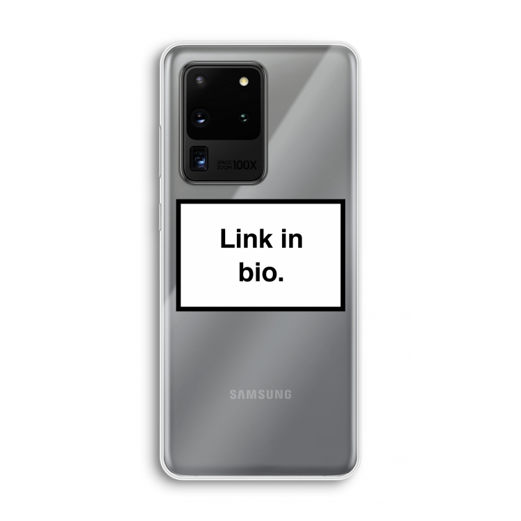 Link in bio: Samsung Galaxy S20 Ultra Transparant Hoesje