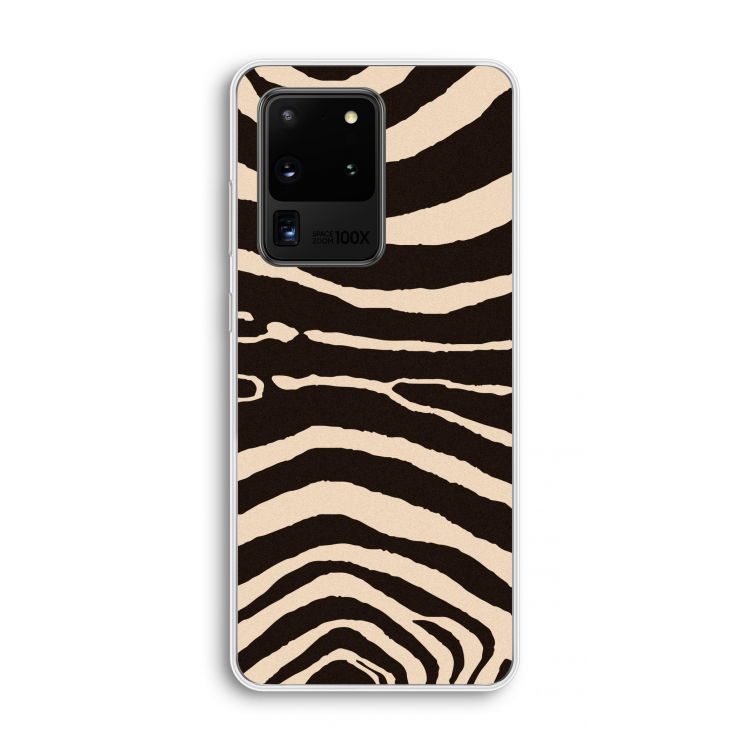 Arizona Zebra: Samsung Galaxy S20 Ultra Transparant Hoesje