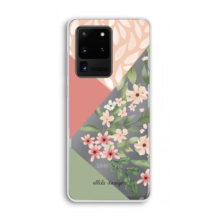 Sweet heaven geometrics: Samsung Galaxy S20 Ultra Transparant Hoesje