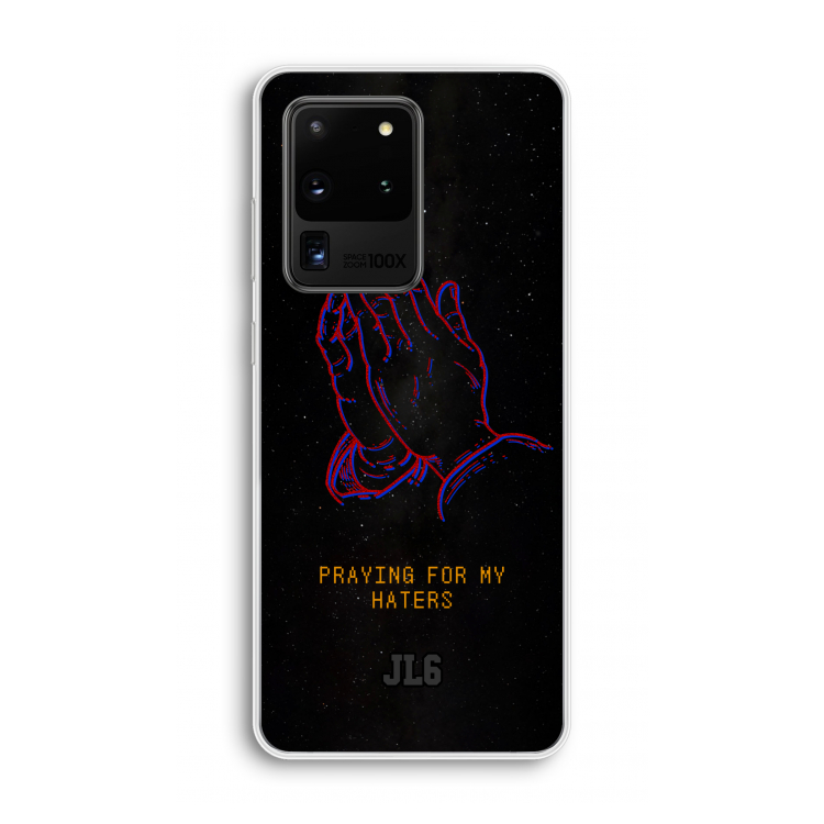 Praying For My Haters: Samsung Galaxy S20 Ultra Transparant Hoesje