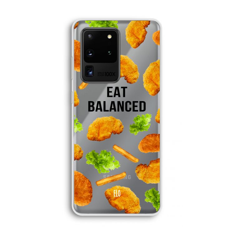 Eat Balanced: Samsung Galaxy S20 Ultra Transparant Hoesje