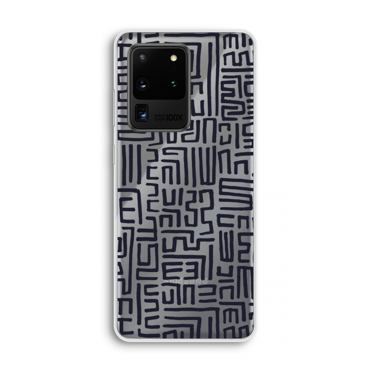 Moroccan Print: Samsung Galaxy S20 Ultra Transparant Hoesje