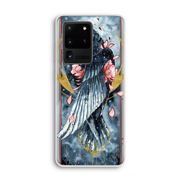 Golden Raven: Samsung Galaxy S20 Ultra Transparant Hoesje