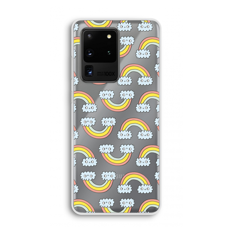 Regenboog: Samsung Galaxy S20 Ultra Transparant Hoesje