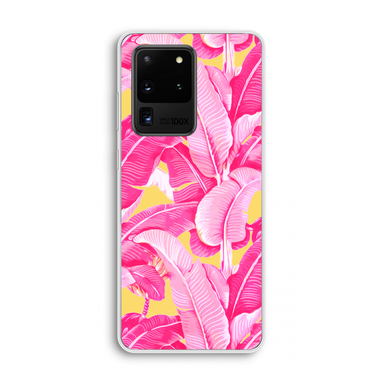 Pink Banana: Samsung Galaxy S20 Ultra Transparant Hoesje