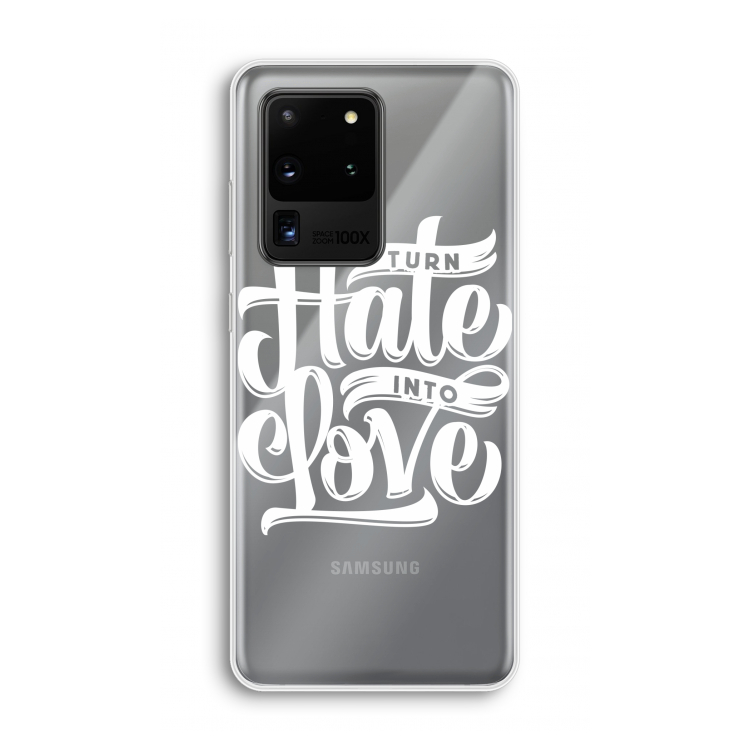 Turn hate into love: Samsung Galaxy S20 Ultra Transparant Hoesje