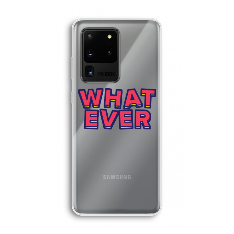 Whatever: Samsung Galaxy S20 Ultra Transparant Hoesje