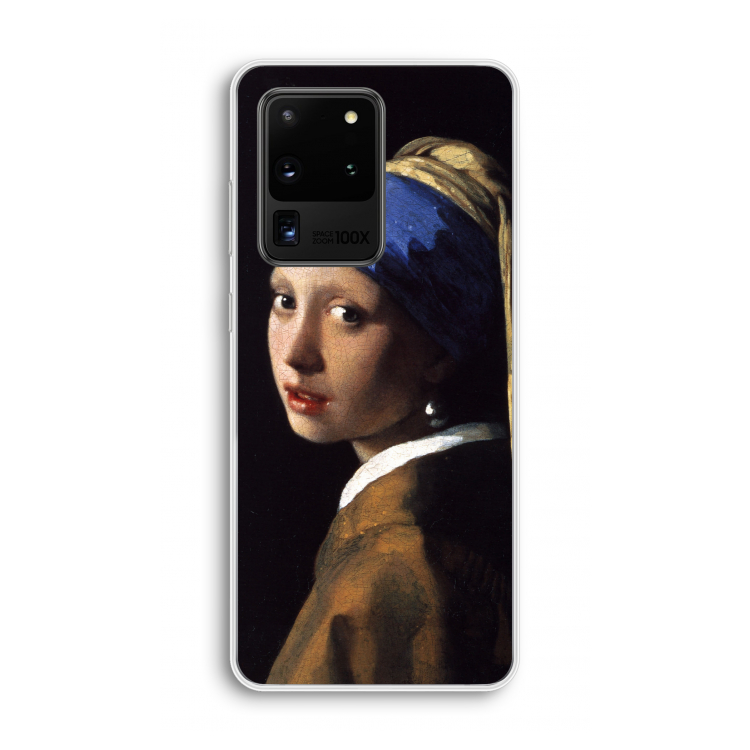 The Pearl Earring: Samsung Galaxy S20 Ultra Transparant Hoesje