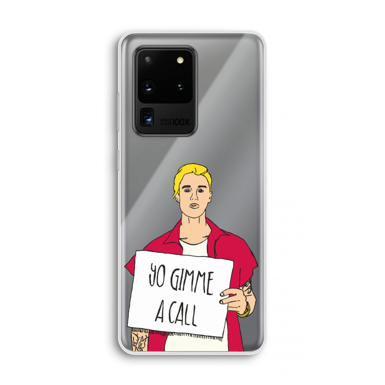 Gimme a call: Samsung Galaxy S20 Ultra Transparant Hoesje