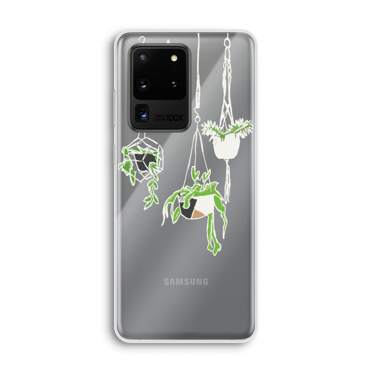 Hang In There: Samsung Galaxy S20 Ultra Transparant Hoesje