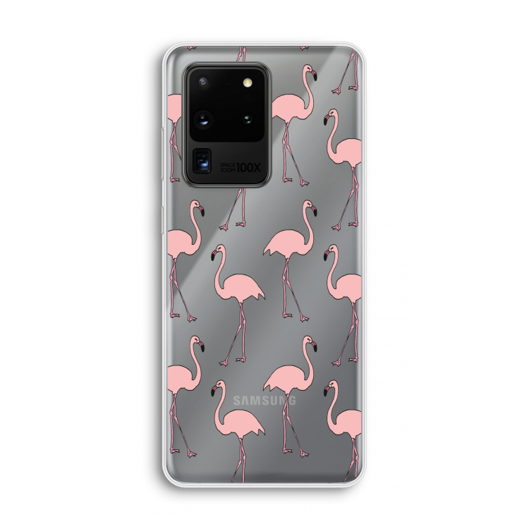 Anything Flamingoes: Samsung Galaxy S20 Ultra Transparant Hoesje