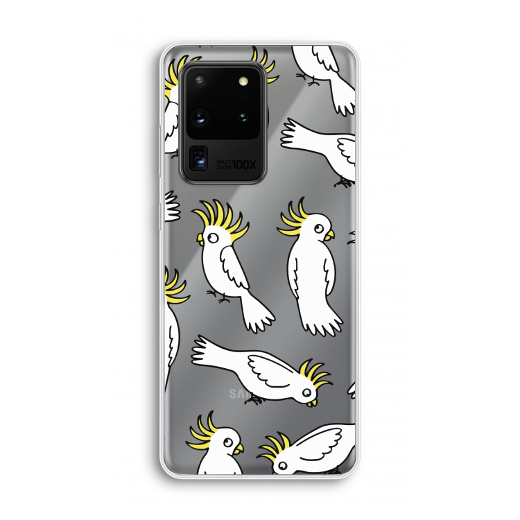 Papegaai: Samsung Galaxy S20 Ultra Transparant Hoesje