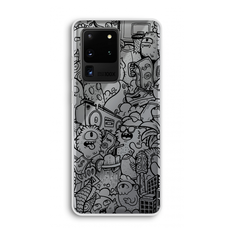 Vexx Black City : Samsung Galaxy S20 Ultra Transparant Hoesje