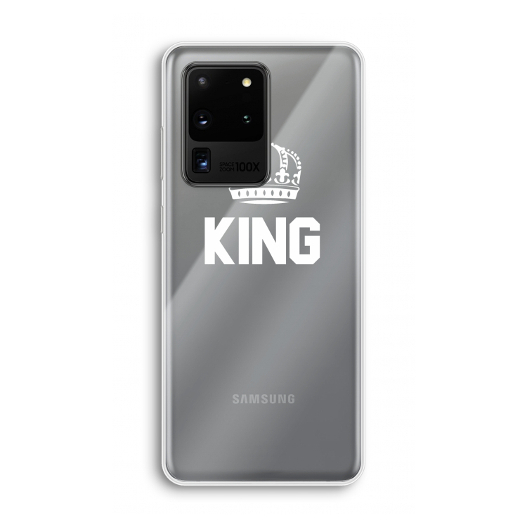 King zwart: Samsung Galaxy S20 Ultra Transparant Hoesje