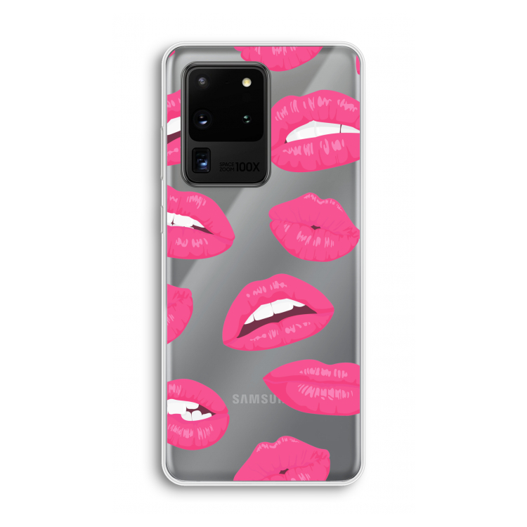 Bite my lip: Samsung Galaxy S20 Ultra Transparant Hoesje
