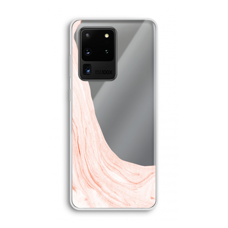 Peach bath: Samsung Galaxy S20 Ultra Transparant Hoesje