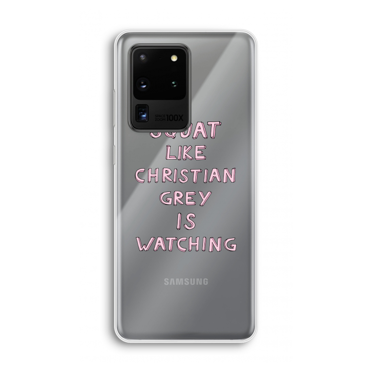 Christian Grey: Samsung Galaxy S20 Ultra Transparant Hoesje