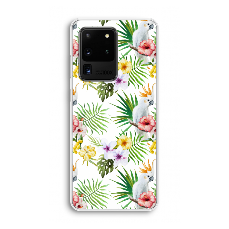 Gele kuif: Samsung Galaxy S20 Ultra Transparant Hoesje
