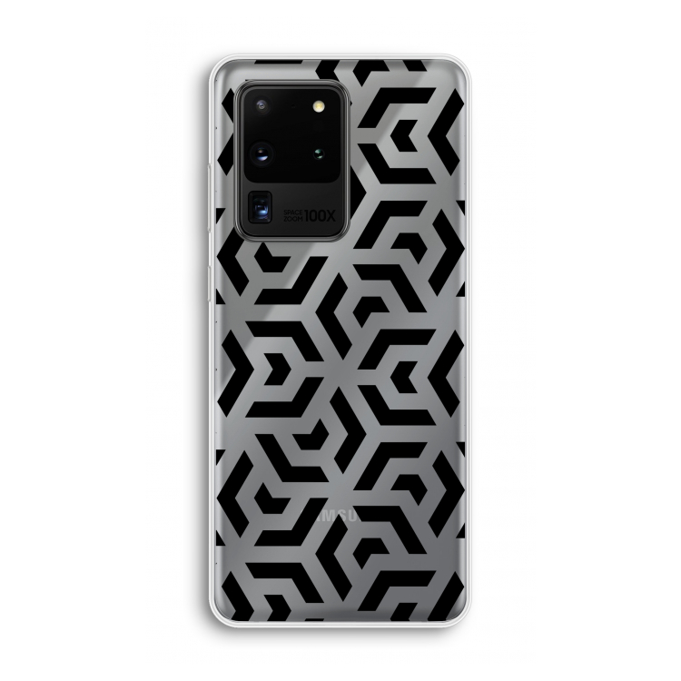 Crazy pattern: Samsung Galaxy S20 Ultra Transparant Hoesje