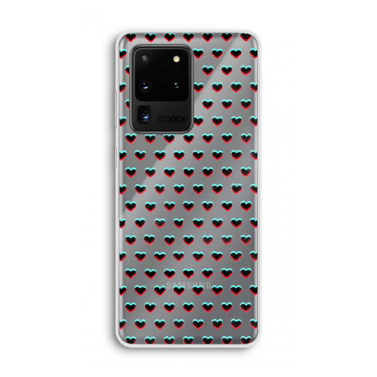 Hartjes: Samsung Galaxy S20 Ultra Transparant Hoesje
