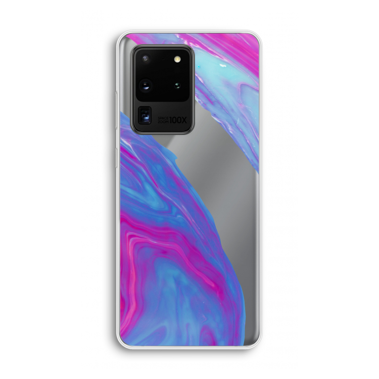 Zweverige regenboog: Samsung Galaxy S20 Ultra Transparant Hoesje