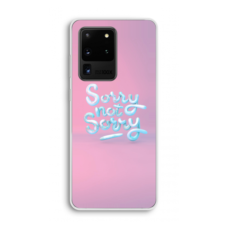 Sorry not sorry: Samsung Galaxy S20 Ultra Transparant Hoesje