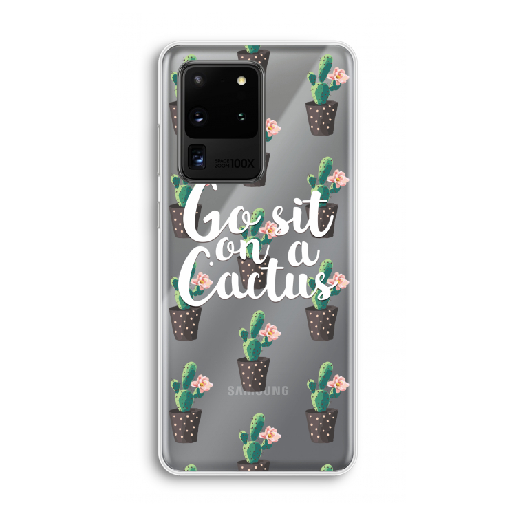 Cactus quote: Samsung Galaxy S20 Ultra Transparant Hoesje