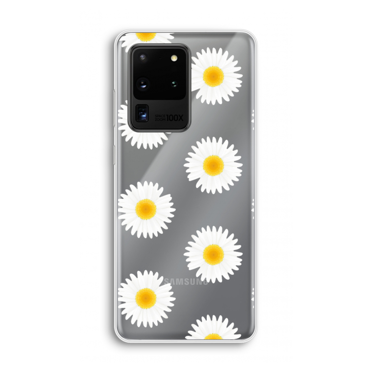 Margrietjes: Samsung Galaxy S20 Ultra Transparant Hoesje