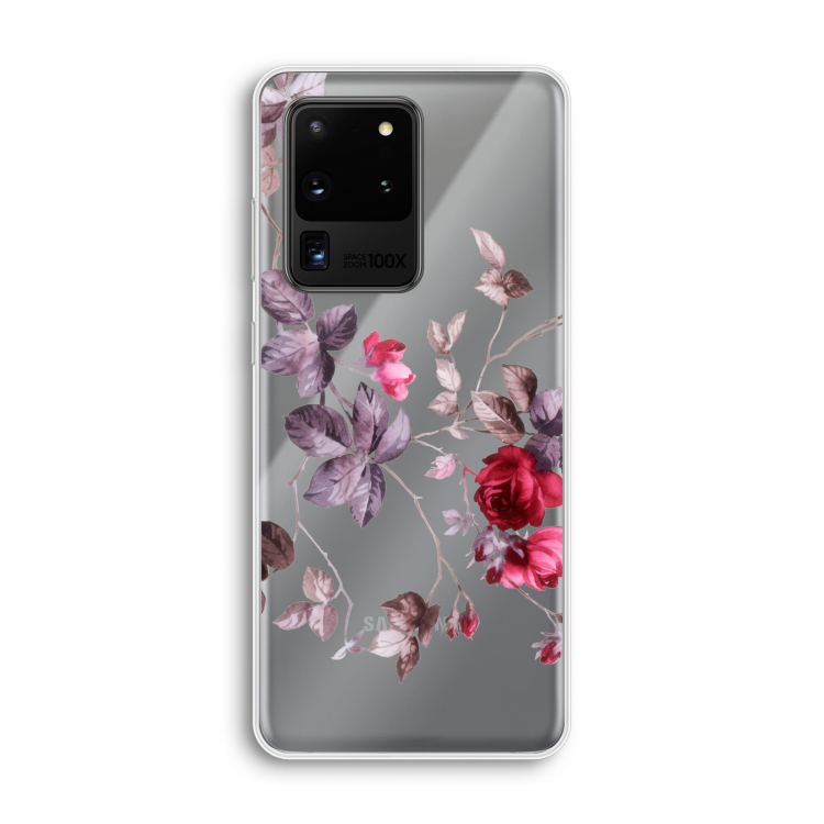 Mooie bloemen: Samsung Galaxy S20 Ultra Transparant Hoesje