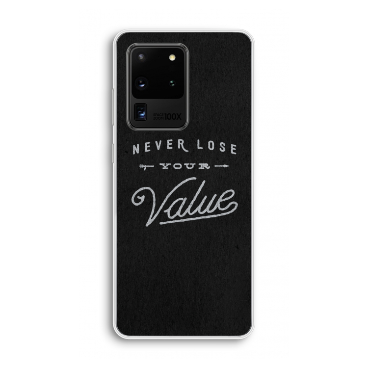 Never lose your value: Samsung Galaxy S20 Ultra Transparant Hoesje