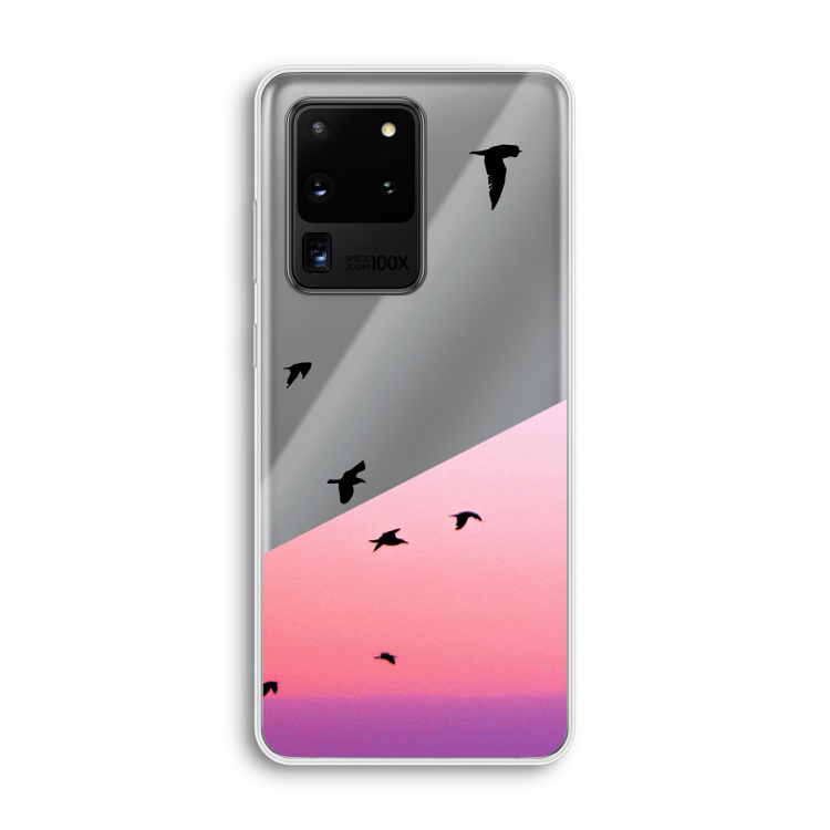 Fly away: Samsung Galaxy S20 Ultra Transparant Hoesje