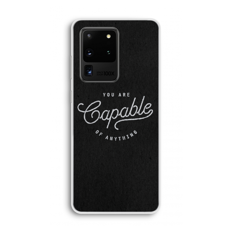 Capable: Samsung Galaxy S20 Ultra Transparant Hoesje