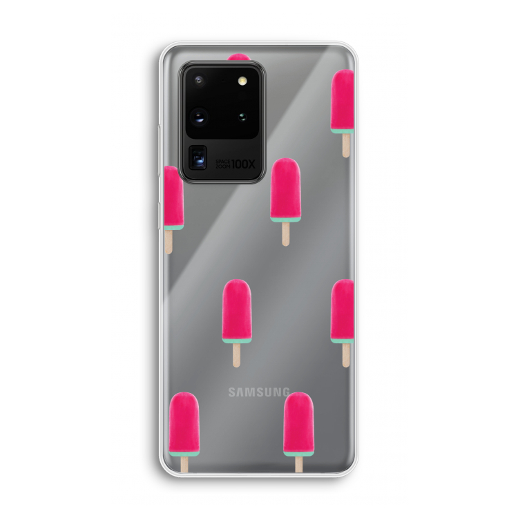 Waterijsje: Samsung Galaxy S20 Ultra Transparant Hoesje