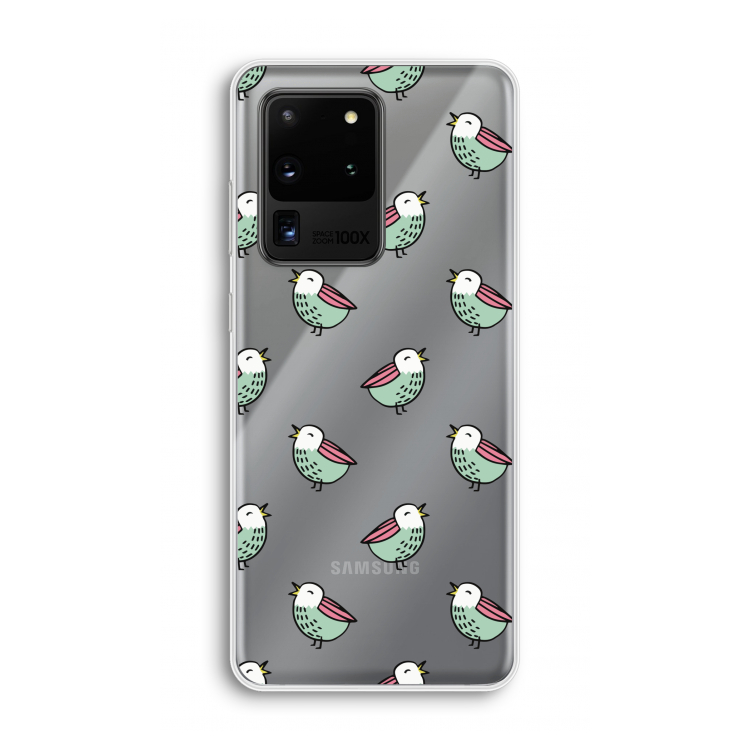 Vogeltjes: Samsung Galaxy S20 Ultra Transparant Hoesje