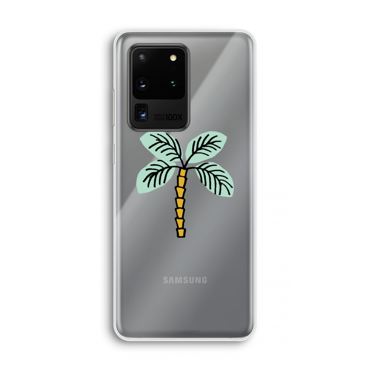Palmboom: Samsung Galaxy S20 Ultra Transparant Hoesje
