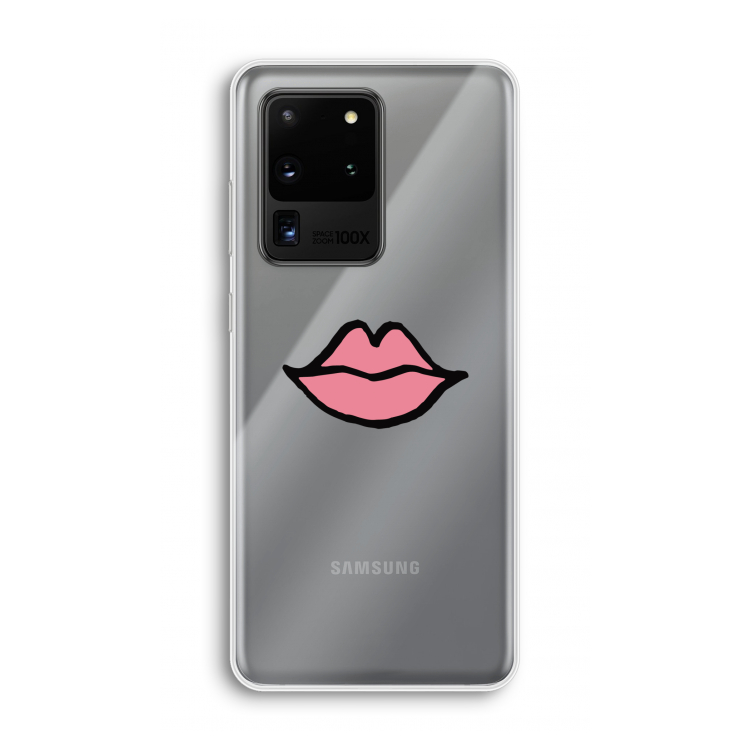 Kusje: Samsung Galaxy S20 Ultra Transparant Hoesje