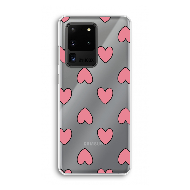Ondersteboven verliefd: Samsung Galaxy S20 Ultra Transparant Hoesje