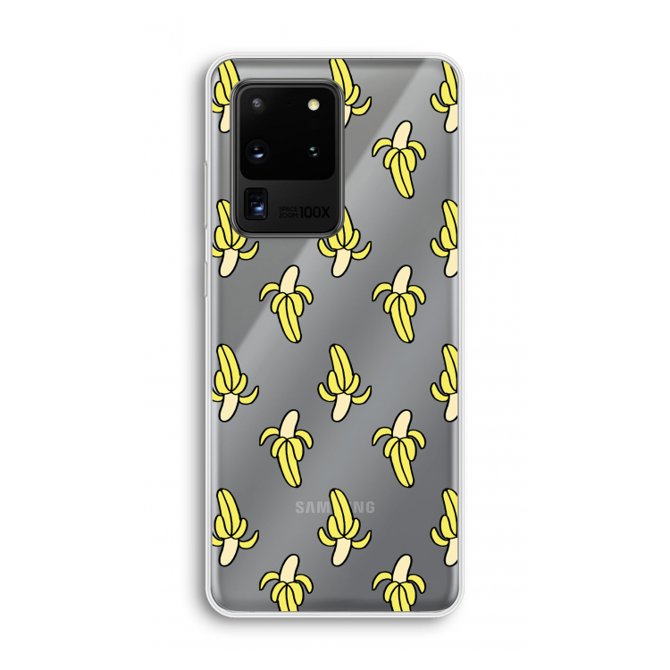 Bananas: Samsung Galaxy S20 Ultra Transparant Hoesje